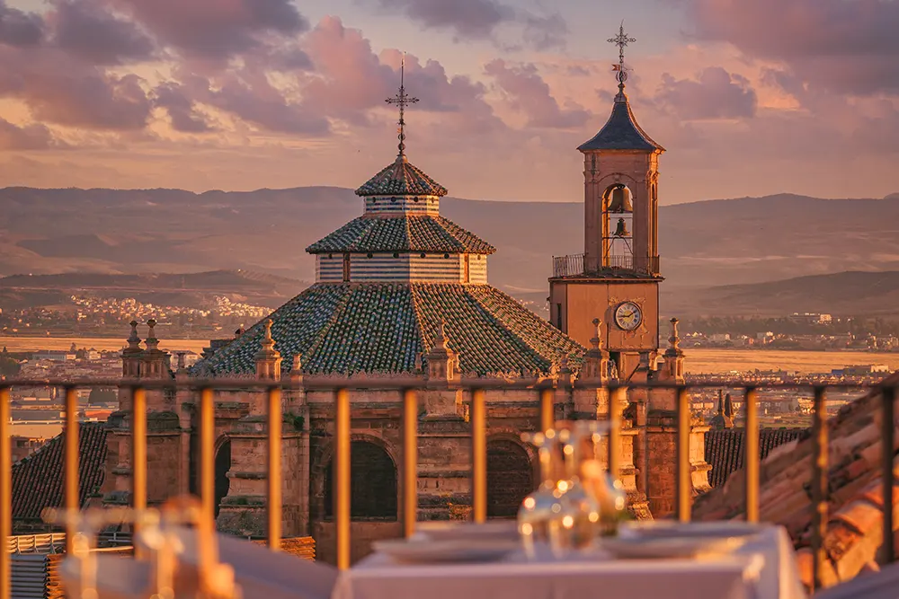 Vistas a la Catedral de Granada desde el Mirador de Tato